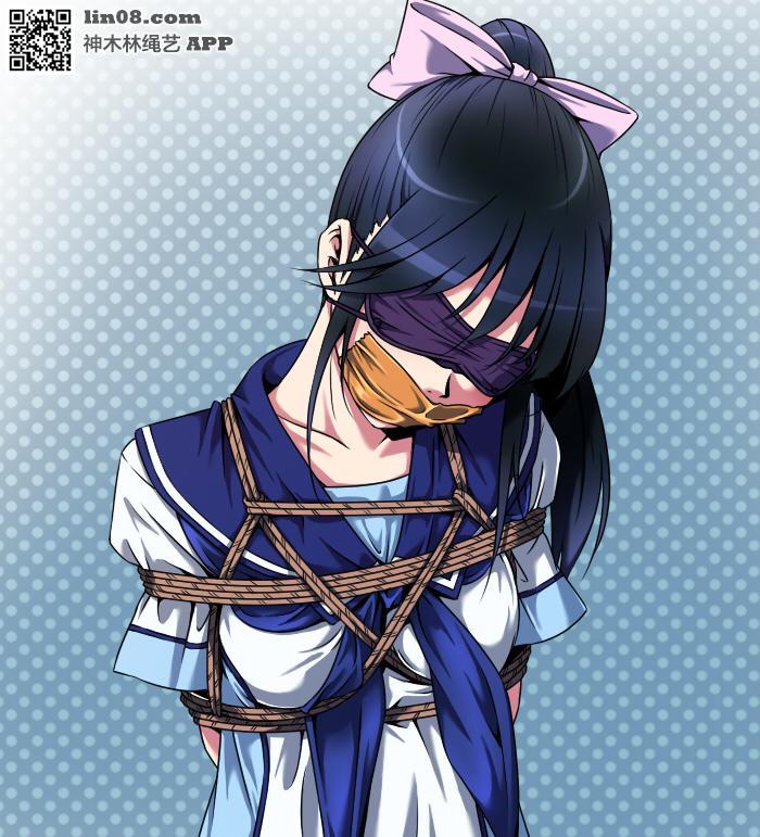 动漫 [Boxtie,Tortoise shell tie,Gag,Japanese Female,Breast bondage,Japanese Anime,England student uniform,Blindfolded,tape bondage]