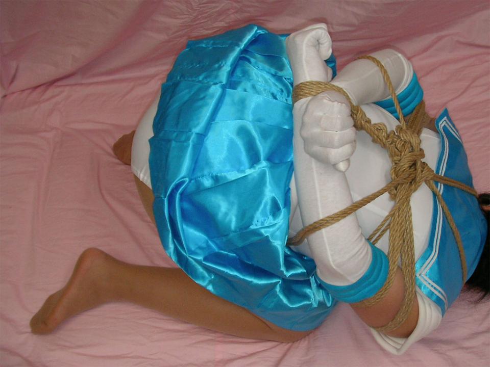  [Boxtie,Sailor suit,Cosplay,Japanese Female,Breast bondage,Shrimp tie,Grey pantyhose,England student uniform]