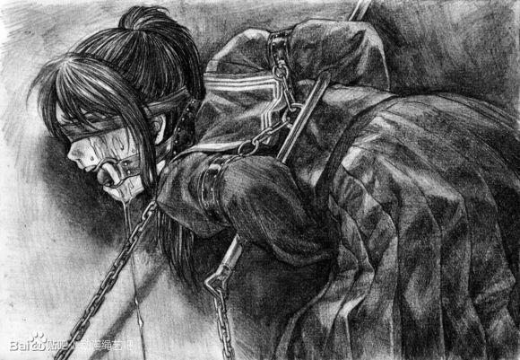 略重口 - 学生 [Gag,Handcuff,Japanese Anime,England student uniform,Dog chain,Chinese shackle,Blindfolded]