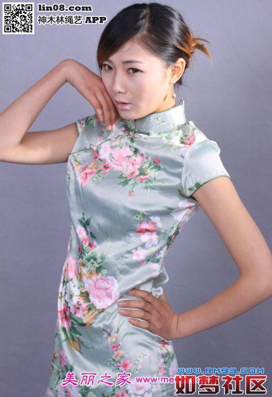 清纯旗袍妹后手观音 [Chi-pao,reverse prayer,High heel,Japanese Female]