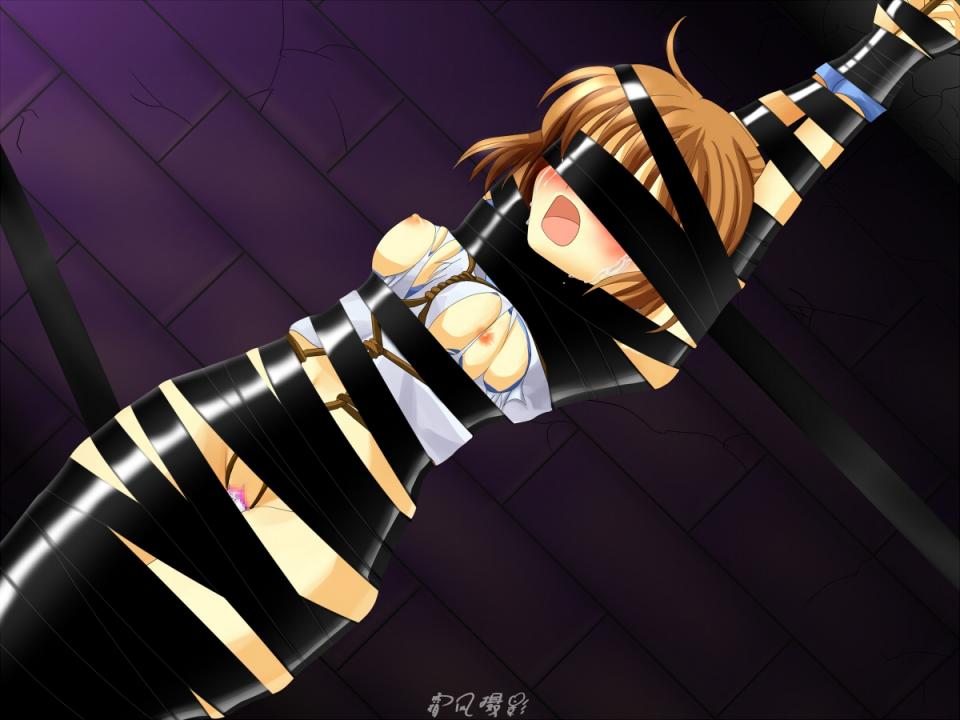 动漫组图 [Japanese Anime,Front hands hang,Blindfolded,tape bondage]