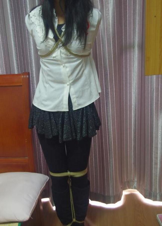 学生制服 各种捆绑 [Takate Kote (Chinese wuhua),Pantyhose,Sailor suit,Breast bondage,England student uniform,Chinese Female]