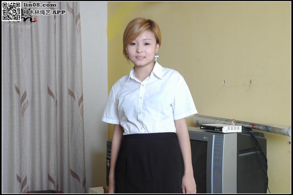 舒儿OL正装缚 - 小清新~ [高手缚（中式五花）,职业（正装领带）,中国女孩]