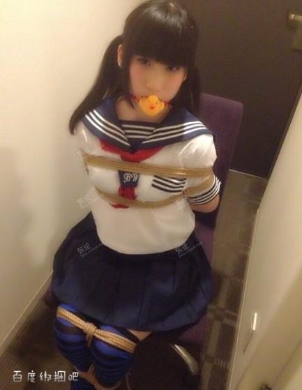  [Boxtie,Gag,Japanese Female,Breast bondage,England student uniform,Stockings]