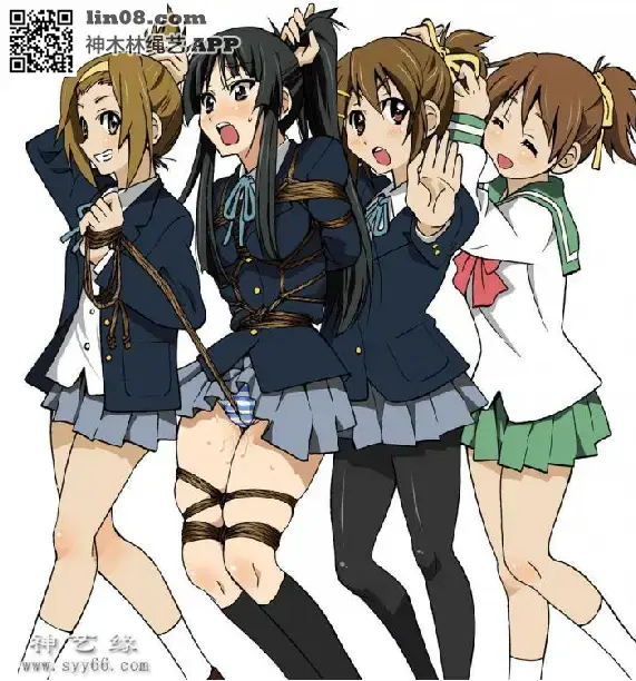 动漫杂图 [Boxtie,Pantyhose,Breast bondage,Japanese Anime,England student uniform,Stockings,Crotch rope tie]