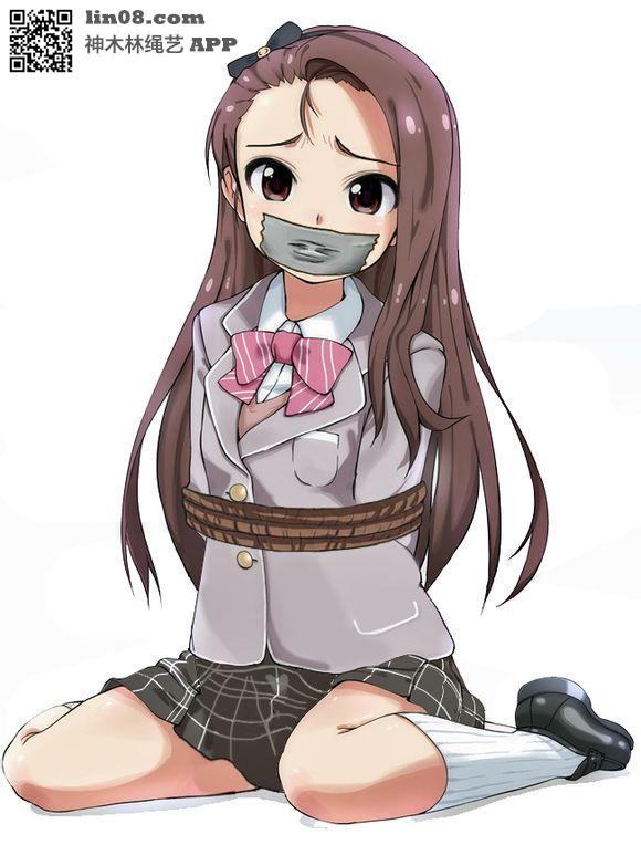 动漫少女捆绑 - 捆绑少女 [Boxtie,Gag,Japanese Female,Breast bondage,Japanese Anime,England student uniform]
