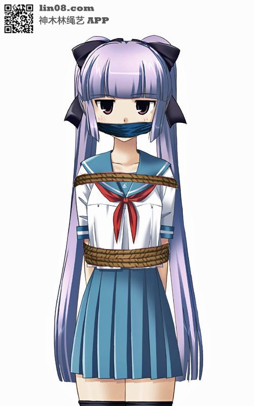 杂图 - 动漫捆绑 [日式反绑,学生（水手服）,堵嘴,日本美女,日本动漫,长筒袜]