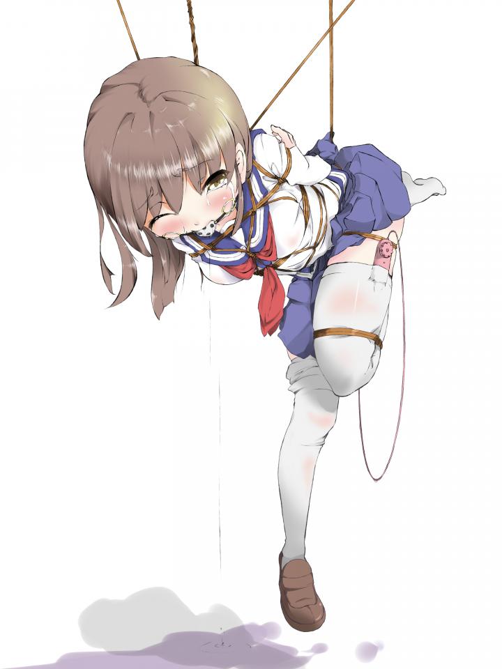 P站画师套图 - fumi11号 [学生（水手服）,堵嘴,胸缚,日本动漫,白丝,跳蛋]