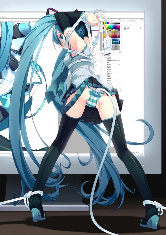 动漫美女图片 - —————— [日本动漫,后手吊缚,初音未来]
