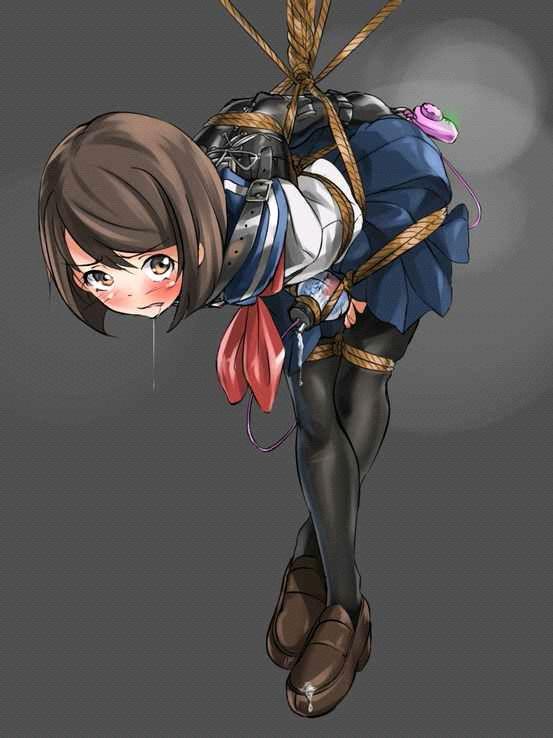 动漫绳艺 - 一些动漫绳艺 [Pantyhose,Sailor suit,Suspension ,Japanese Anime,England student uniform,Strappado Bondage,Armbinder,Pocket Vibrator]