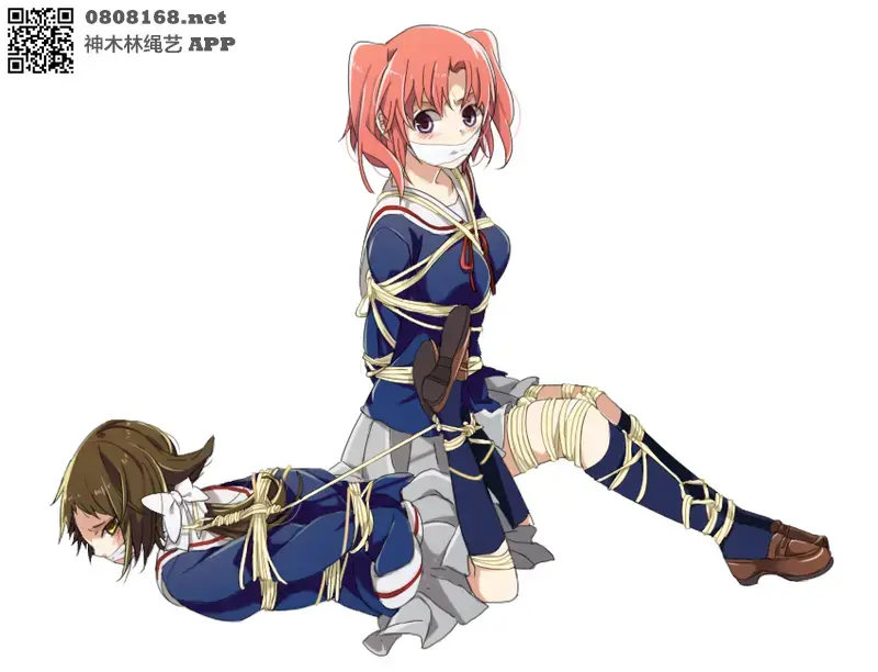 动漫捆绑杂图 [Sailor suit,Hogtie (Lying on stomach),Japanese Anime]