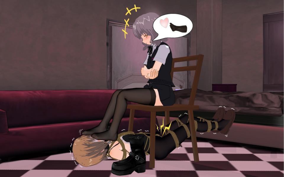 动漫的 [Pantyhose,Japanese Anime,England student uniform,Crotch rope tie,Lesbian,Feet fetish]