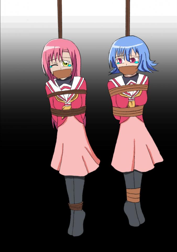 幸運星+旋風管家 [Boxtie,Gag,Japanese Anime,England student uniform,tape bondage]