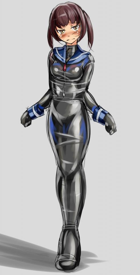  [Sailor suit,Gag,Japanese Anime,latex bodysuit,Mummification]