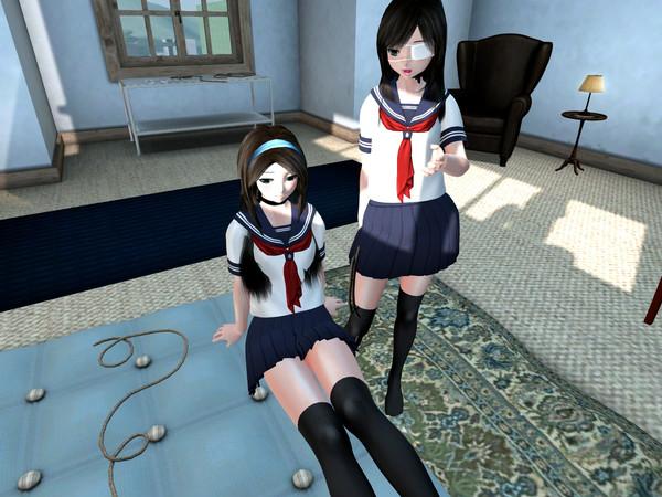 紧缚 - 紧缚 [丝袜,学生（水手服）,日本动漫,3D画,百合女同]
