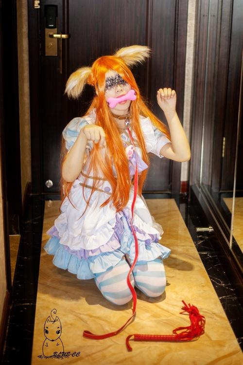 行走的魅影 - weibo.com/xiachenxiCC [Necomimi,Gag,Cosplay,Dog chain,Whip,Blindfolded,Chinese Female]