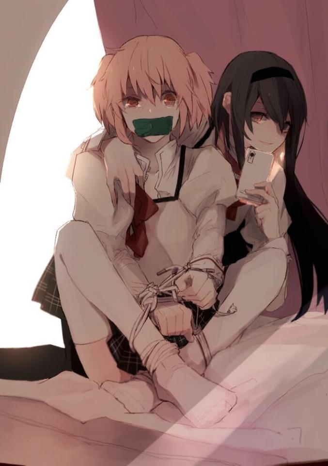 杂图5 [Sailor suit,Japanese Anime,White Pantyhose,Madoka Kaname,Homura Akemi]