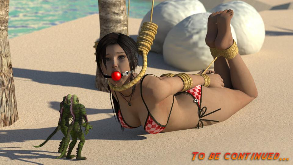  [swimsuit,Hogtie (Lying on stomach),Gag,Underwear,3D CG,Western Anime]