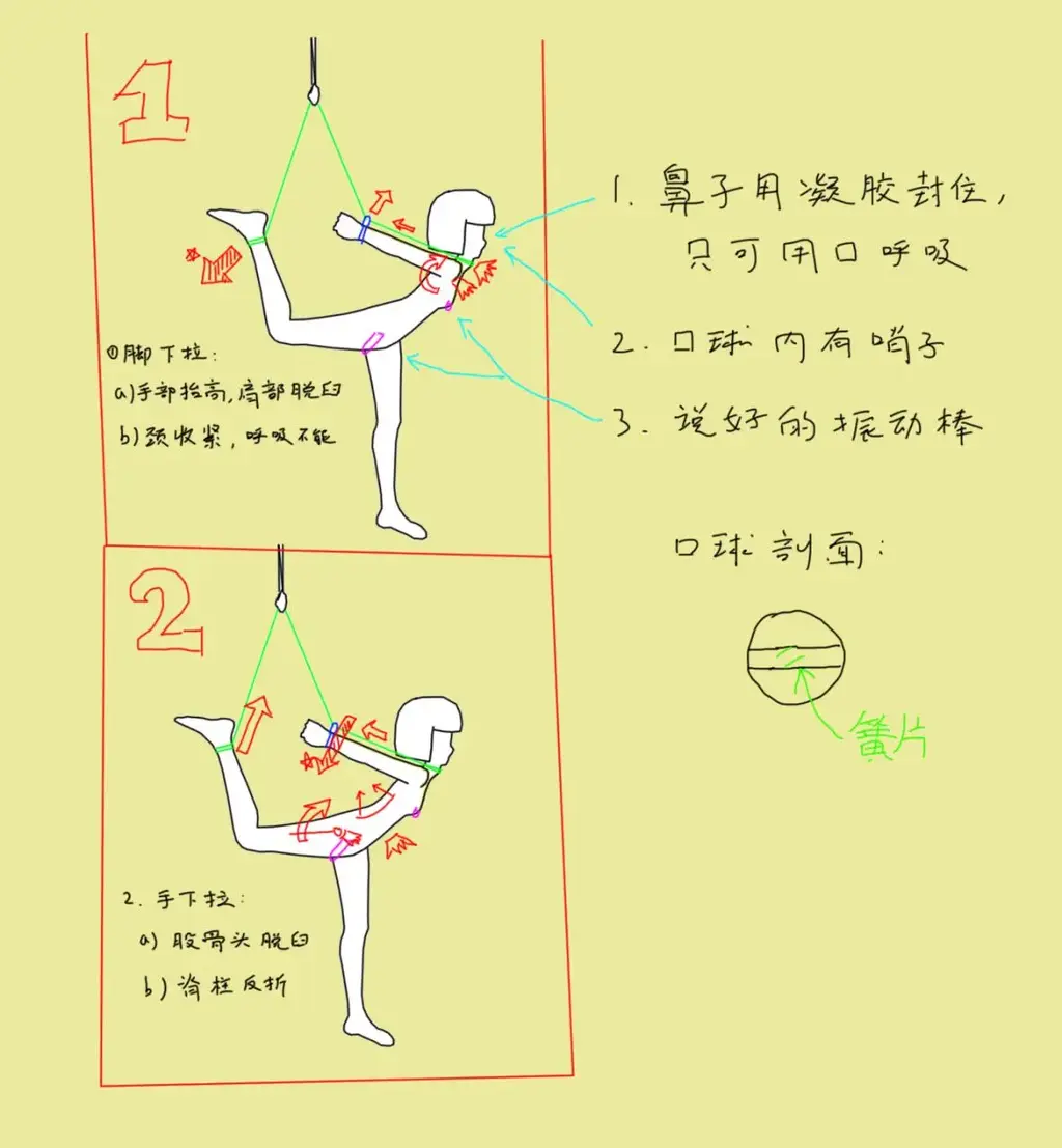 杂图，来源P站 - 第一张图是我在P站找到的原图，其他的也都是在P站找的，我可能会在视频区发一个包，里面装着这些图（包括之外的会被绿坝娘吃掉的） [日本动漫,后手吊缚,单脚吊缚,国产动漫]