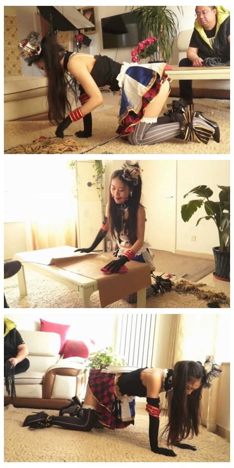 【精品剧情】可爱少女中计成女仆 第二集 欢迎参与蕾姆和赛车服凛的预售<br>https://www.syxml.com/user_script_detail.php?article_id=498&user_script_id=206<br>https://www.syxml.com/user_script_detail.php?article_id=502&user_script_id=208<br>https://www.syxml.com/user_script_detail.php?article_id=506&user_script_id=210<br><br>点击链接进入我的所有视频<br>https://www.smlin9.com/video_list.php?uid=52067<br><br><br>被拍了羞耻照片的少女不得不听话沦为女仆，不止要戴上铁铐口球伺候主人<br>在项圈的牵引下像小狗一样在地上爬动<br>腰上放了水杯，她只能小心翼翼，生怕掉下还要被惩罚<br>主要看点：高跟丝袜，女仆装，蕾丝内裤，撅屁股爬，抽打屁股...