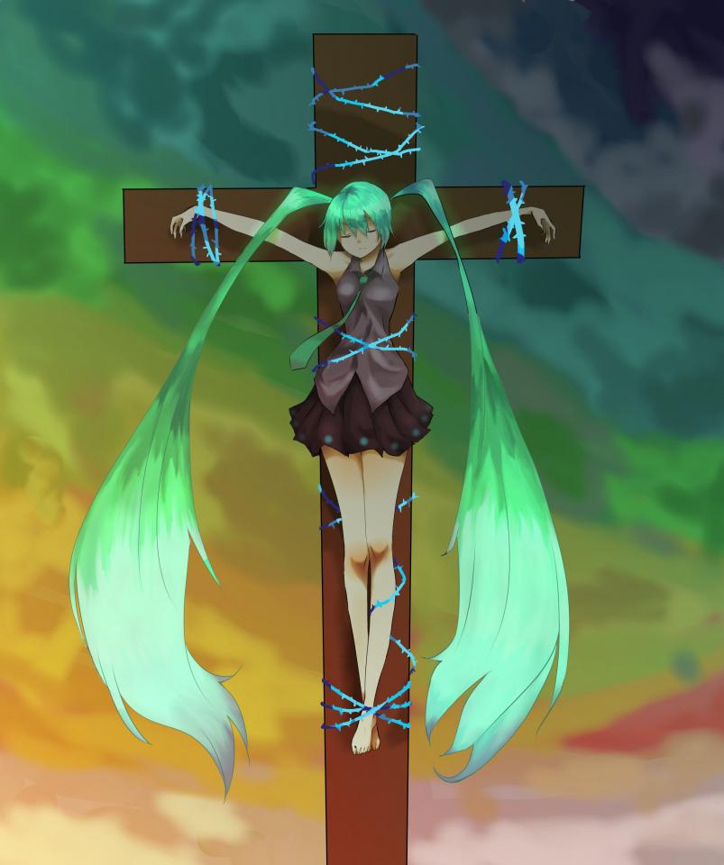 初音2 [十字架,赤脚裸足]