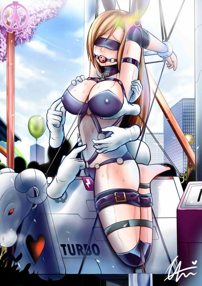  [Gag,Leather,Handcuff,Japanese Anime,Blindfolded]