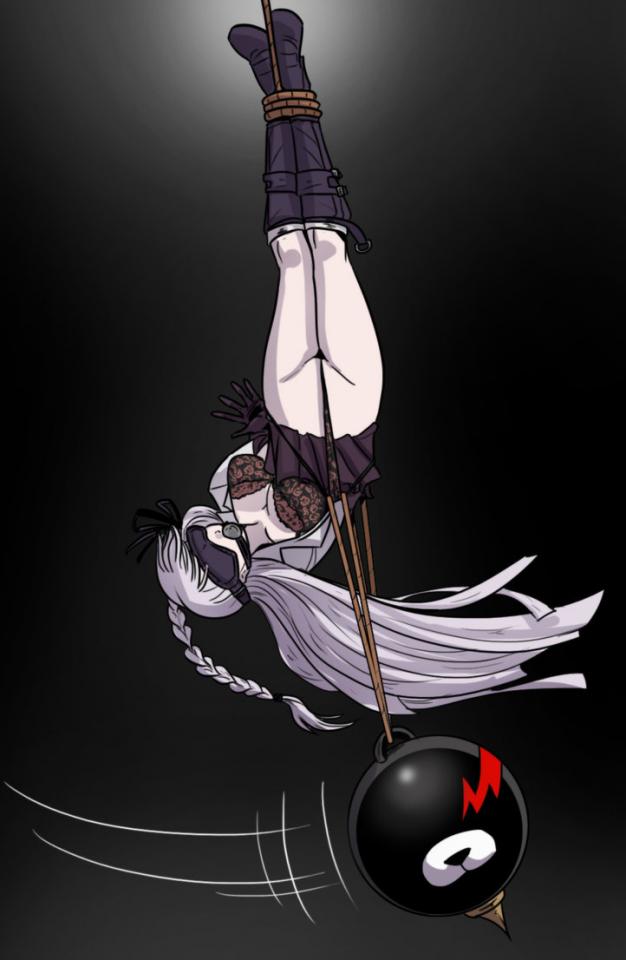  [Sailor suit,Suspension ,Gag,Japanese Anime,Stockings,Blindfolded,Crotch rope tie]