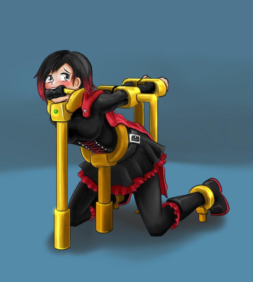  [Pantyhose,Gag,Japanese Anime,Bound arms behind,Knees,Restrain Tools,RUBY]