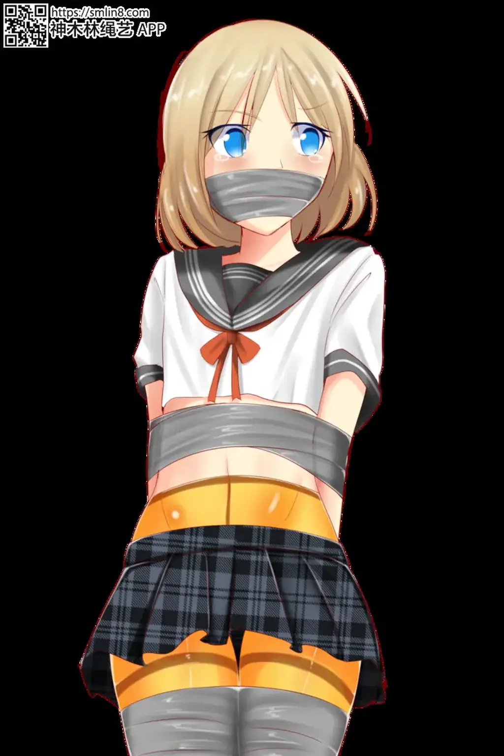  [Sailor suit,Gag,Japanese Anime,tape bondage]