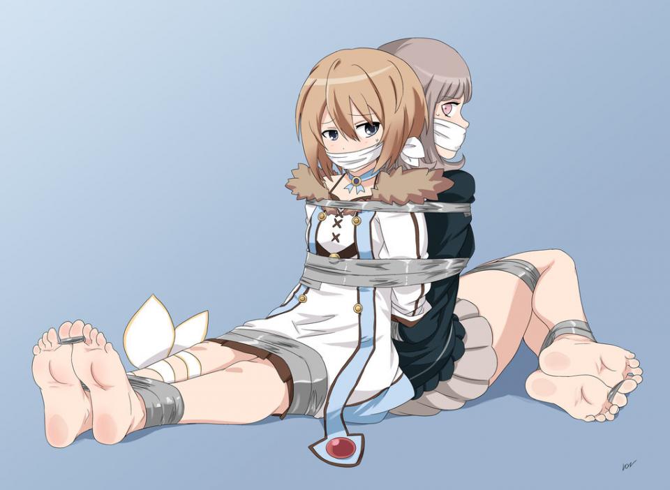  [Gag,Japanese Anime,tape bondage,Bare Foot]