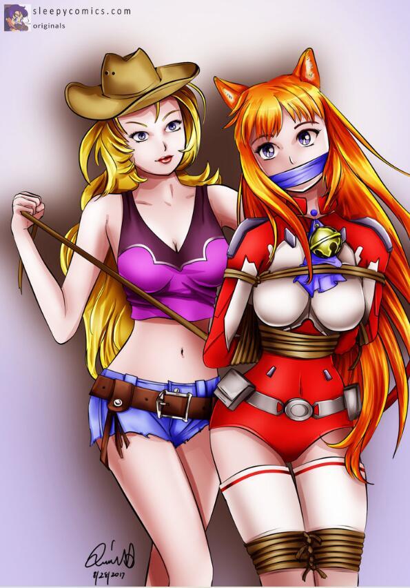  [Gag,Breast bondage,Western Anime]
