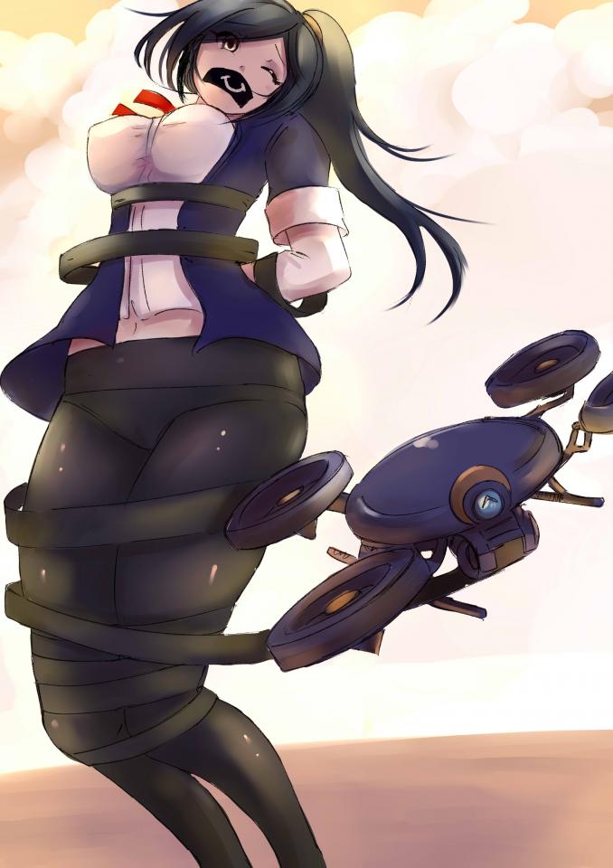  [Japanese Anime,tape bondage]