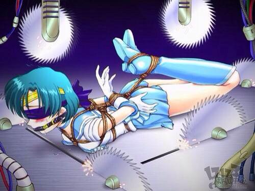  [Sailor suit,Hogtie (Lying on stomach),Breast bondage,Japanese Anime,Mercury,Blindfolded]