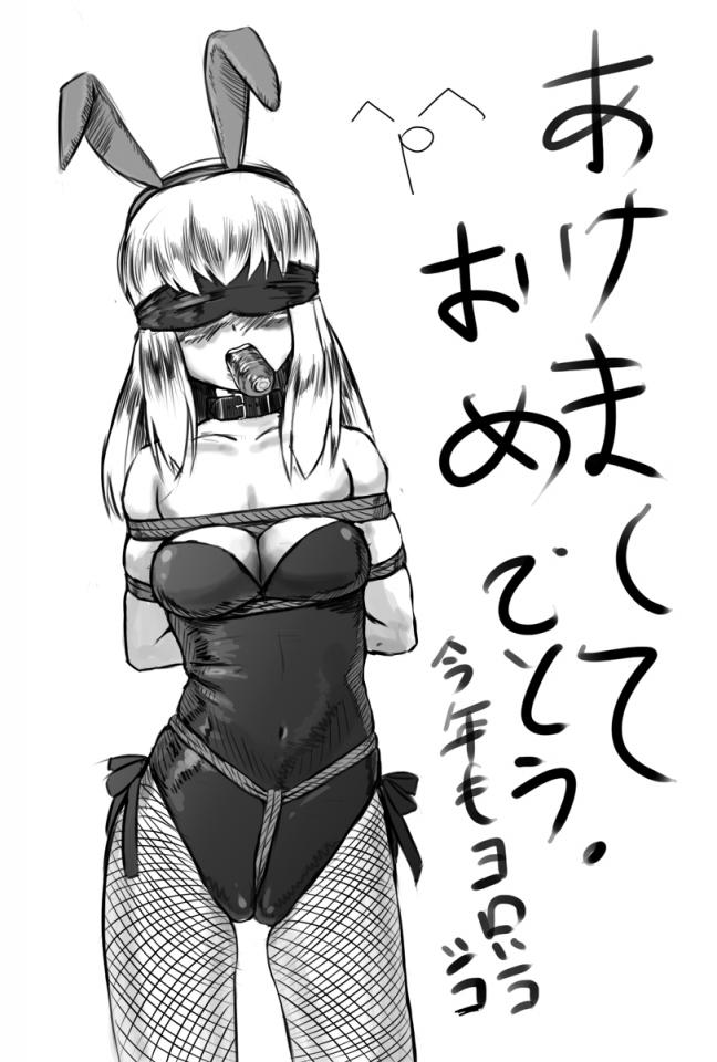  [Rabbit ears,Gag,Japanese Anime,Blindfolded,Crotch rope tie]