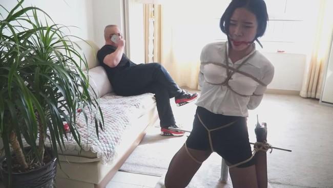 gjklk [日式反绑,职业（正装领带）,丝袜,堵嘴,股绳]