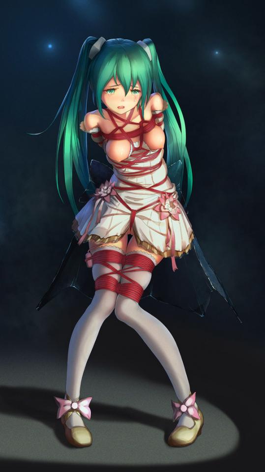 2 [Japanese Anime,White Pantyhose,Hatsune Miku,Crotch rope tie,Pocket Vibrator]