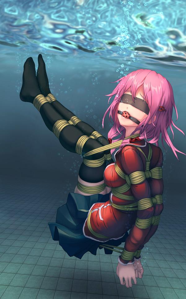 2 [Pantyhose,Sailor suit,Gag,Japanese Anime,Blindfolded,Drowning]
