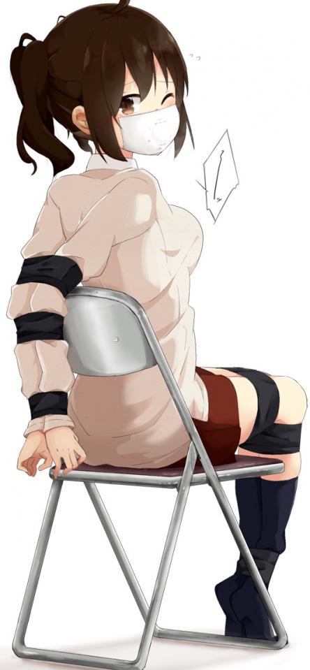  [Japanese Anime,tape bondage]