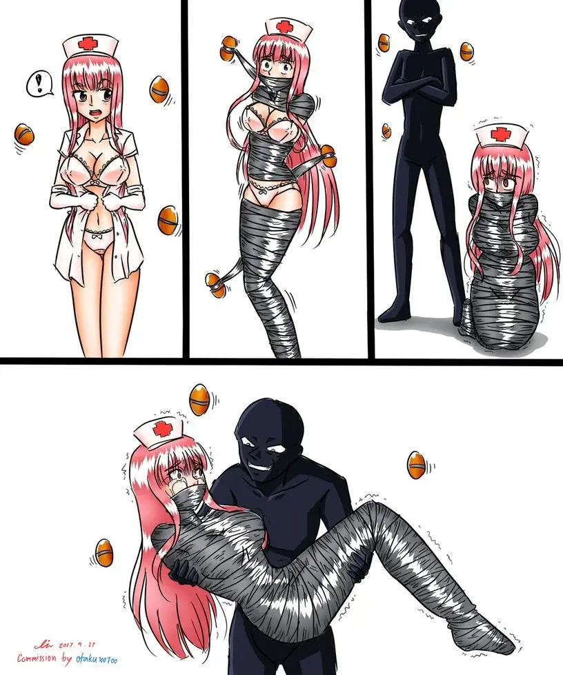  [Nurse,tape bondage,Mummification]