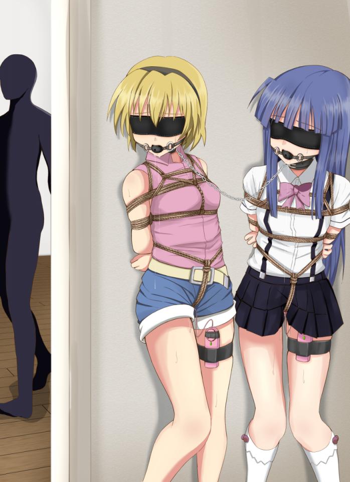  [Boxtie,Gag,Breast bondage,Japanese Anime,England student uniform,Stockings,Dog chain,Blindfolded,Crotch rope tie,Chained up,Pocket Vibrator,Shorts]
