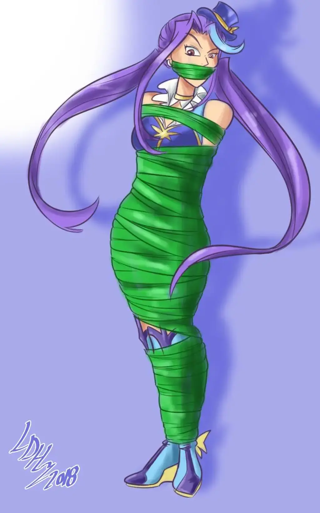  [Japanese Anime,tape bondage]