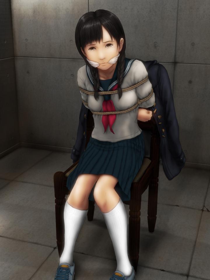  [Sailor suit,Gag,Breast bondage,White Pantyhose,Stockings,Western Anime]