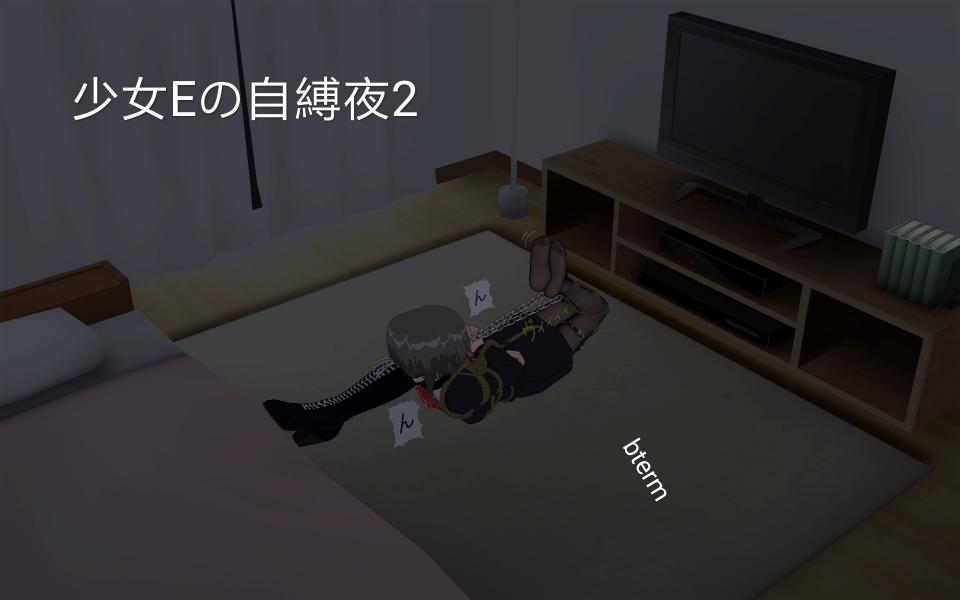少女Eの自縛夜2（bterm） [丝袜,驷马（俯卧）,堵嘴,日本动漫,3D画]