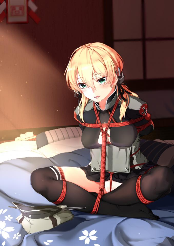 搬运工来源p站 [Boxtie,Pantyhose,Shrimp tie,Handcuff,Japanese Anime,Stockings,Bound arms behind]