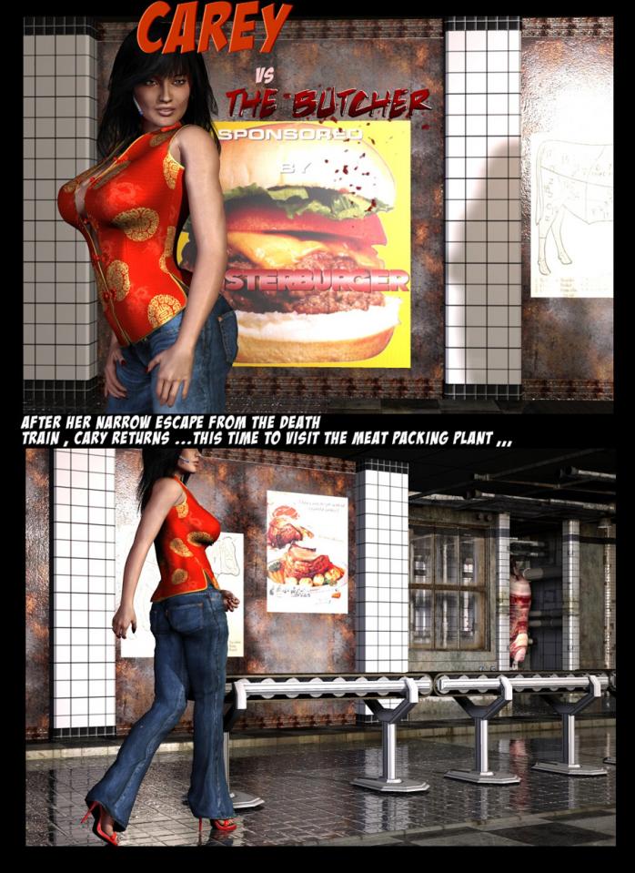 Carey vs the butcher - Queen of Escapology 15 [Anklet,Western Anime]