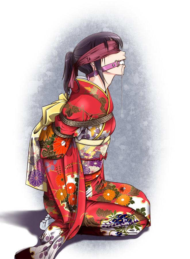  [Kimono,Gag,Blindfolded]