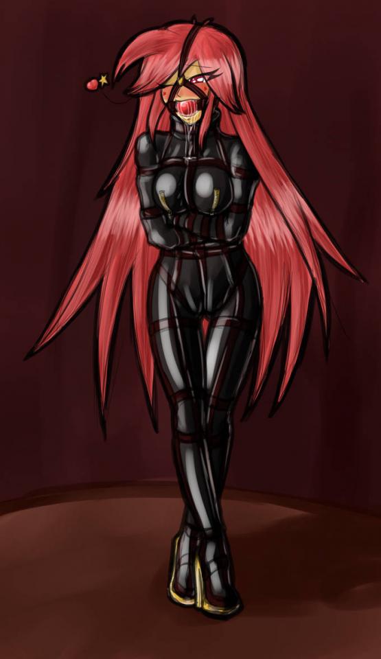  [Gag,High heel,Breast bondage,Strait jacket,Crotch rope tie,Mummification,Western Anime]