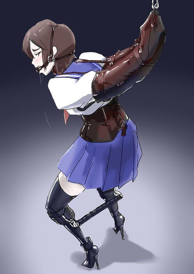 P站动画 画师 ：  マタタビ（2） 完 [堵嘴,高跟鞋,后手吊缚,单手套]