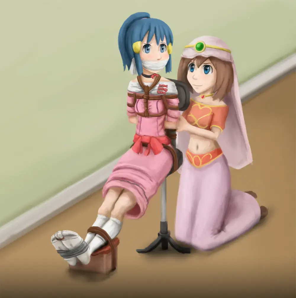 P站动画 画师 ：  いもうといど（2） [Boxtie,Gag,Breast bondage,Japanese Anime,Lesbian]