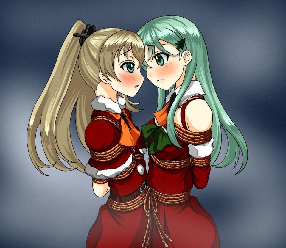 P站动画 画师 ：  つつお（3） [Xmas costume,Japanese Female,Breast bondage,Lesbian,Multi-Bondage]